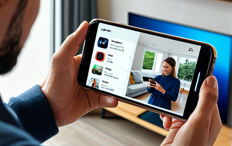 User Adjusting Streaming Quality**
"A person looking at a smartphone screen displaying video streaming settings, hands tapping the 'Quality' option, modern living room background, fully clothed, modest attire, professional illustration, safe for work, appropriate content, perfect anatomy, correct proportions, well-formed hands, natural pose, family-friendly."
**