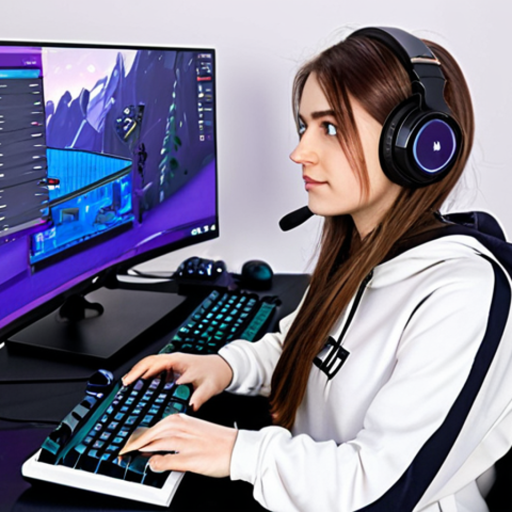 Twitch Streamer**

A fully clothed, professional female gamer streaming on Twitch from her home studio, wearing modest clothing. She has a focused expression and well-formed hands are visible as she uses a gaming keyboard. The background features gaming equipment and a clean, organized space. Safe for work, appropriate content, perfect anatomy, natural proportions, high quality, professional.

**