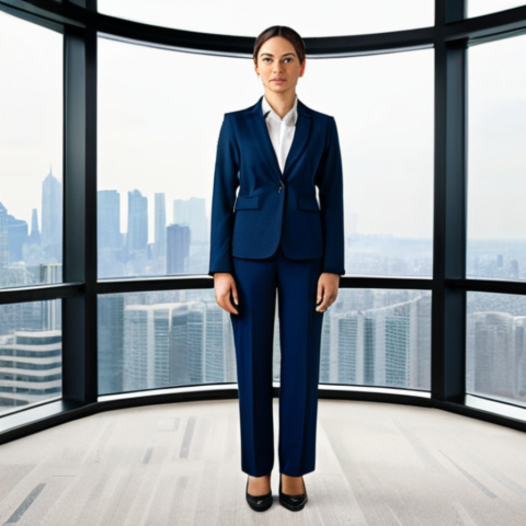 OTT 비슷한 서비스 비교 - Professional Businesswoman**
"A professional businesswoman in a modest business suit, standing in a...