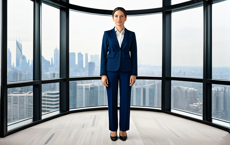 OTT 비슷한 서비스 비교 - Professional Businesswoman**
"A professional businesswoman in a modest business suit, standing in a...