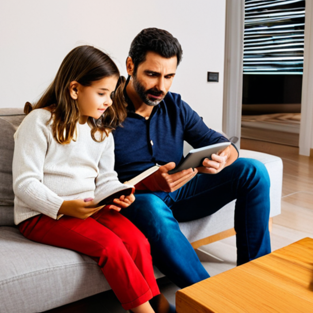OTT와 글로벌 트렌드 - Modern Spanish Family Evening**

"A cozy scene of a modern Spanish family in their living room, full...