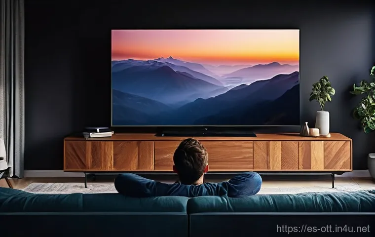 OTT 화질 비교 - **Prompt 1: Seamless Family Streaming Night**
    "A cozy, modern living room at dusk. A diverse fam...