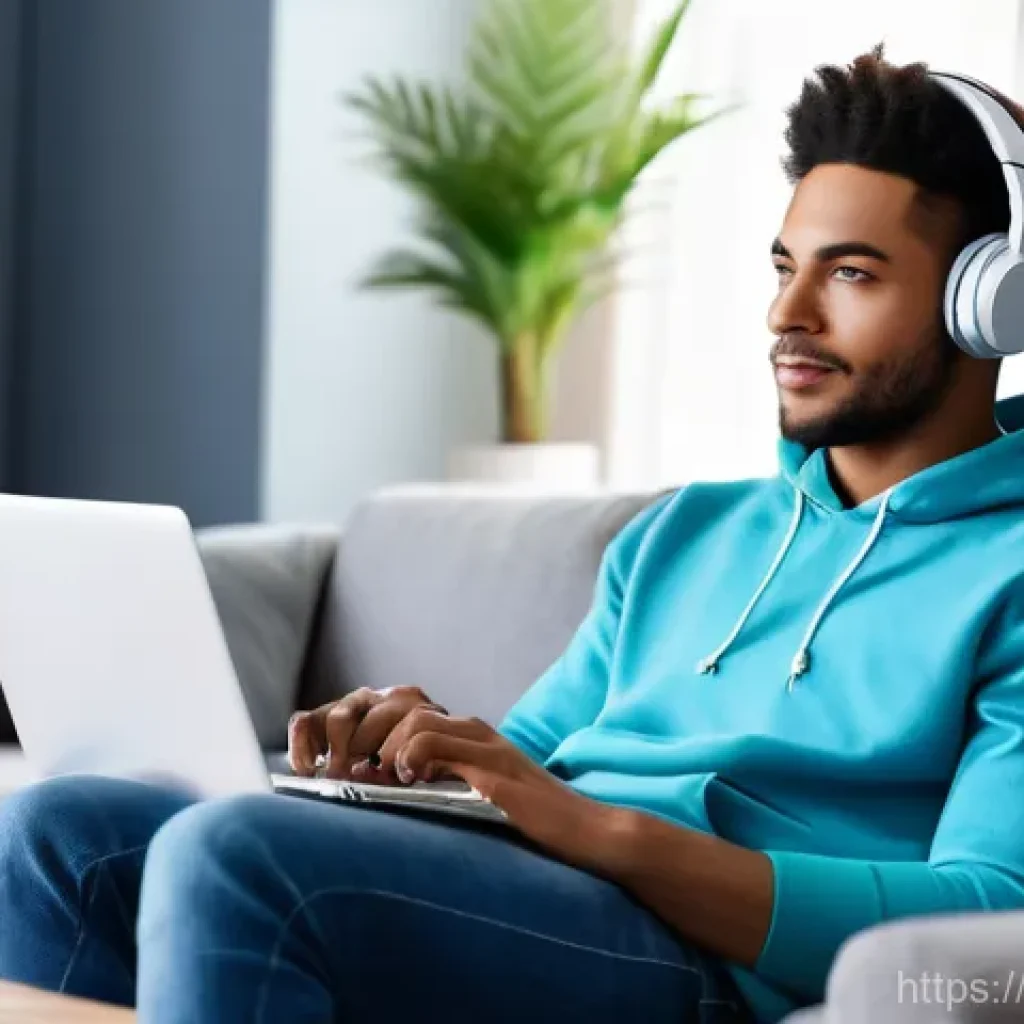OTT 사용률과 연령대 - **Prompt: Gen Z/Younger Millennials Binge-Watching Experience**
    A vibrant and modern living room...